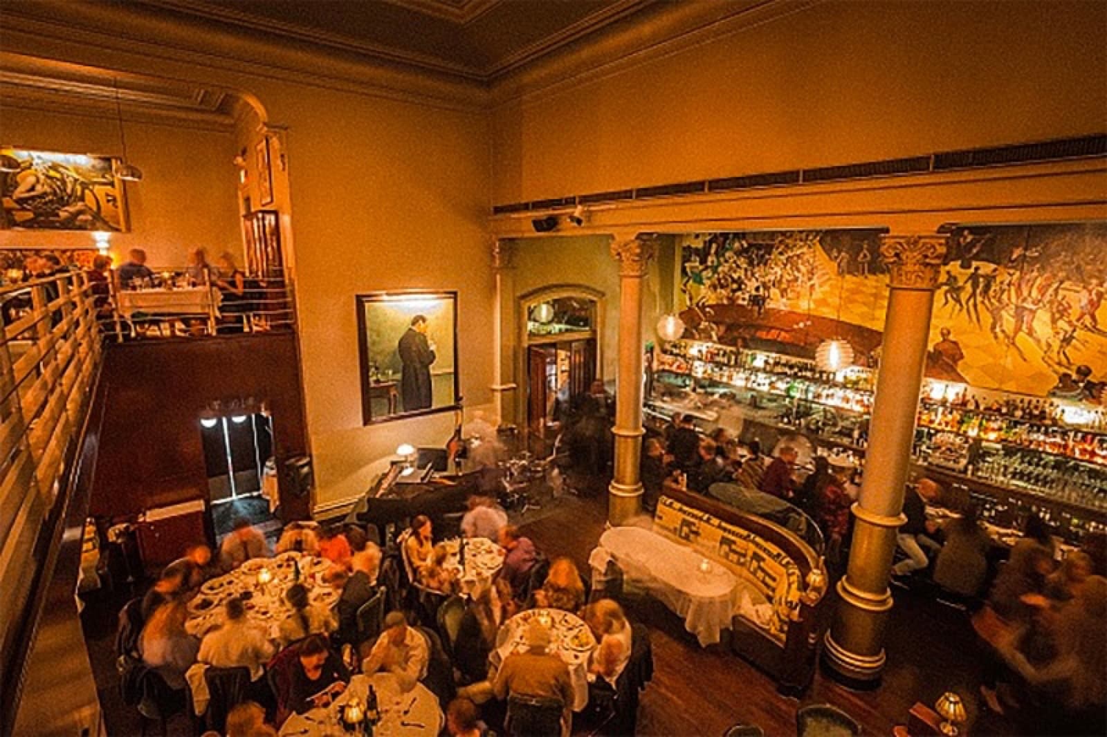 Bix's two-story art-deco dining room, San Francisco