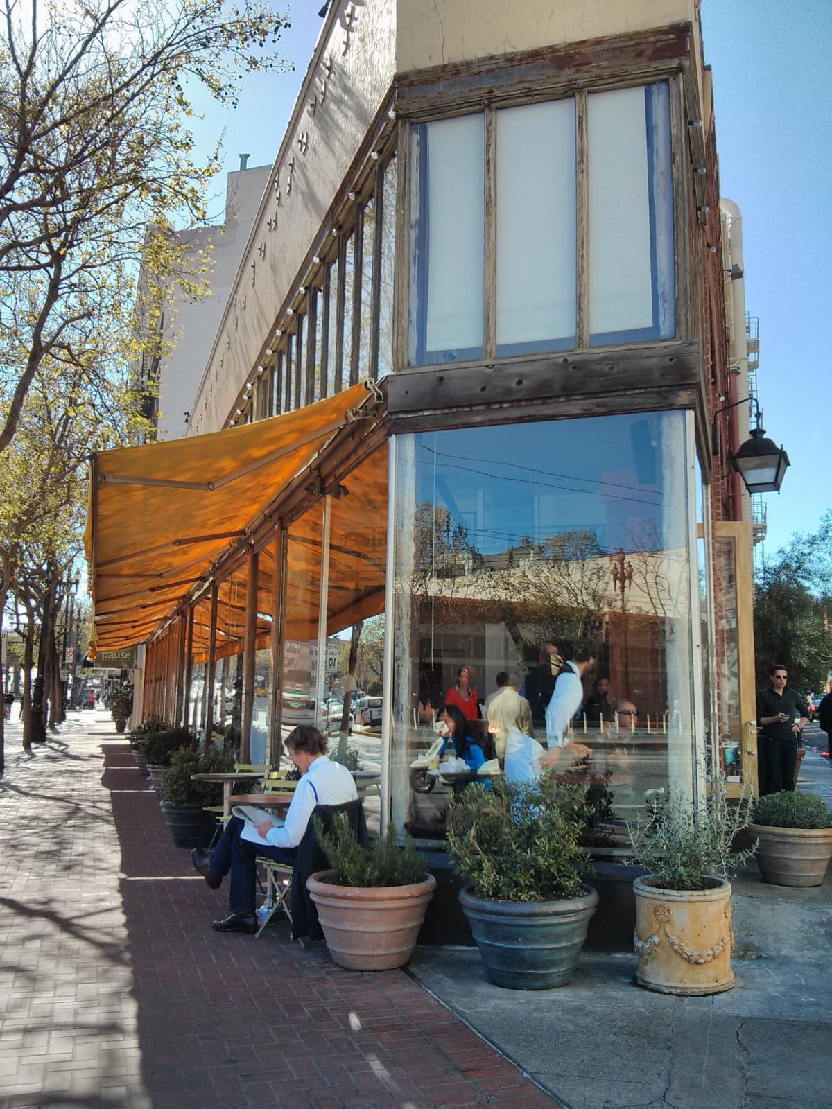 Zuni Cafe’s triangular building on Market Street, San Francisco