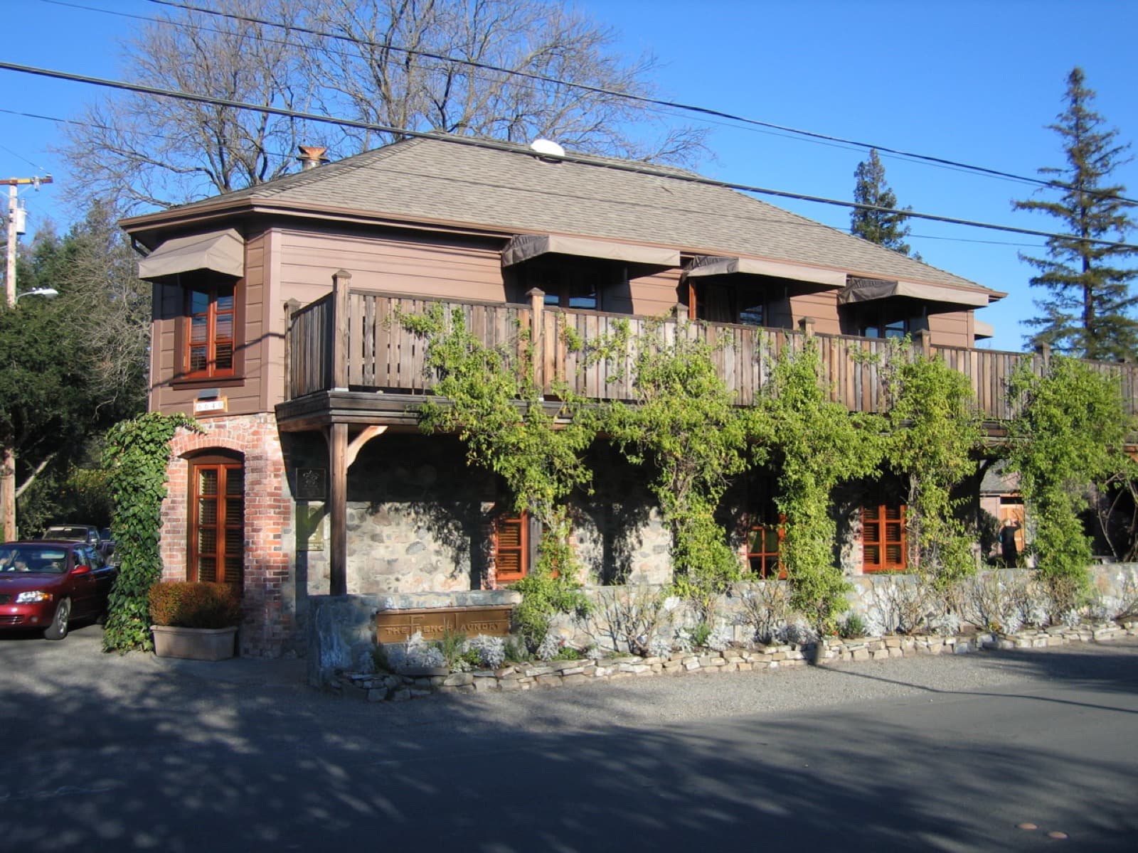 The exterior of The French Laundry