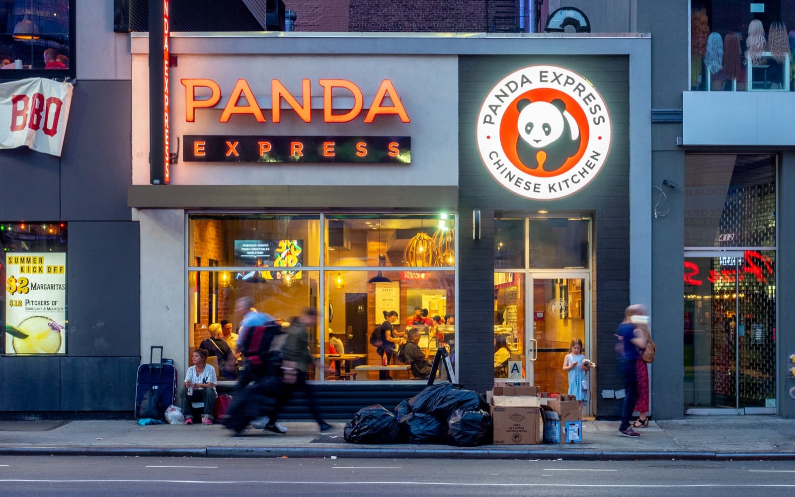 The exterior of a Panda Express