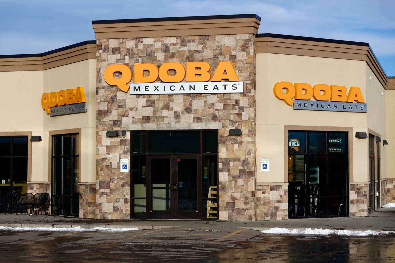 The exterior of a Qdoba