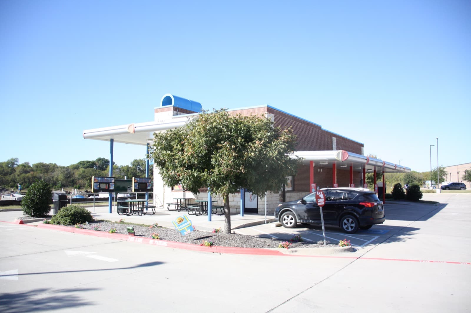 The exterior of a Sonic Drive-In