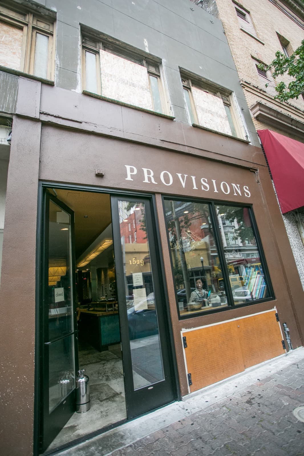 The storefront of State Bird Provisions on Fillmore Street in San Francisco